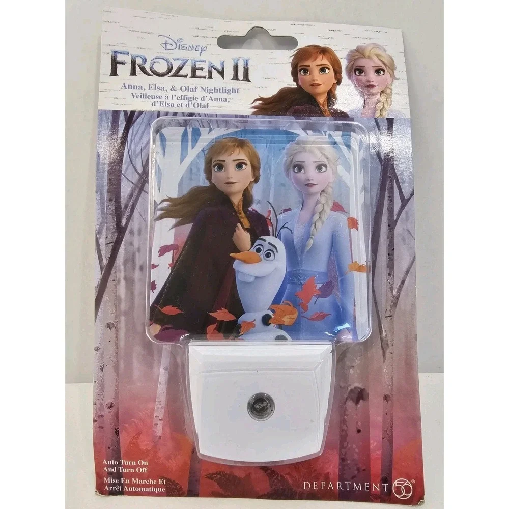 Dept 56 Disney LED Night Light Unopened NIB‎ Collectible-Elsa, Anna & Olaf